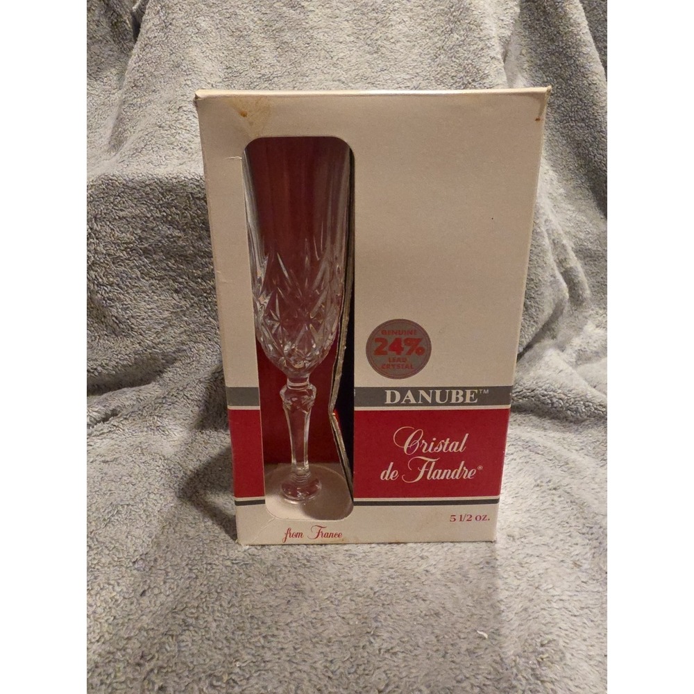 Danube Crystal Flutes Set Of 4 Made In France